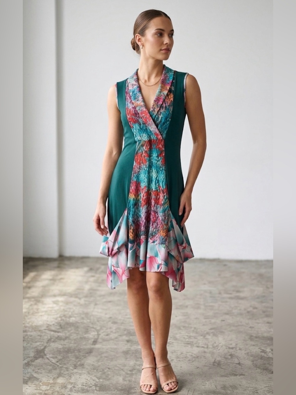 Tango Mango Floral-Trim Dress